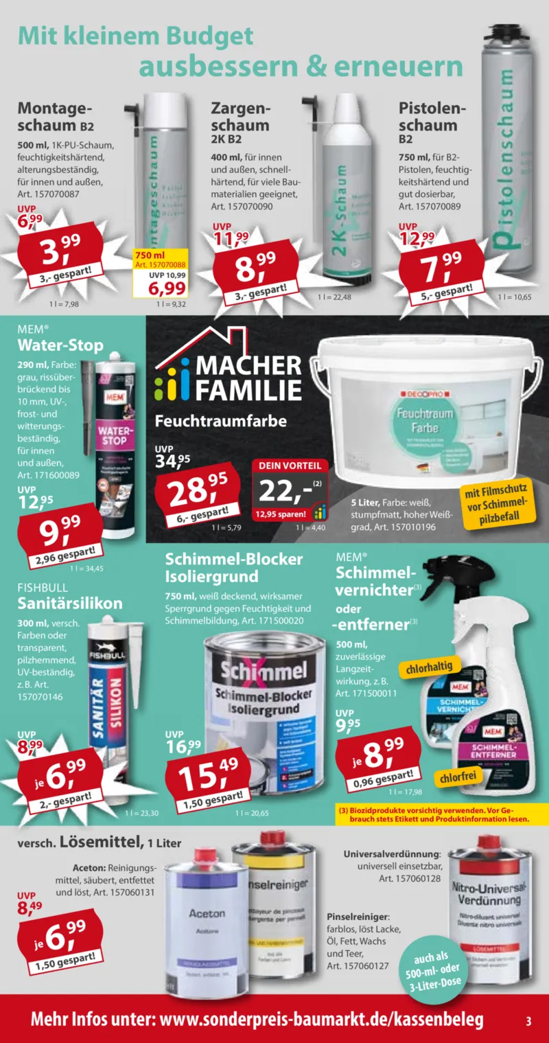 Sonderpreis Baumarkt Prospekt vom 31.01.2026, Seite 3