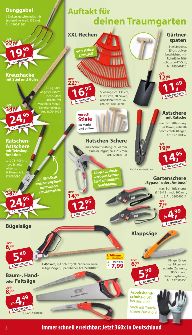 Sonderpreis Baumarkt Prospekt vom 31.01.2026, Seite 8