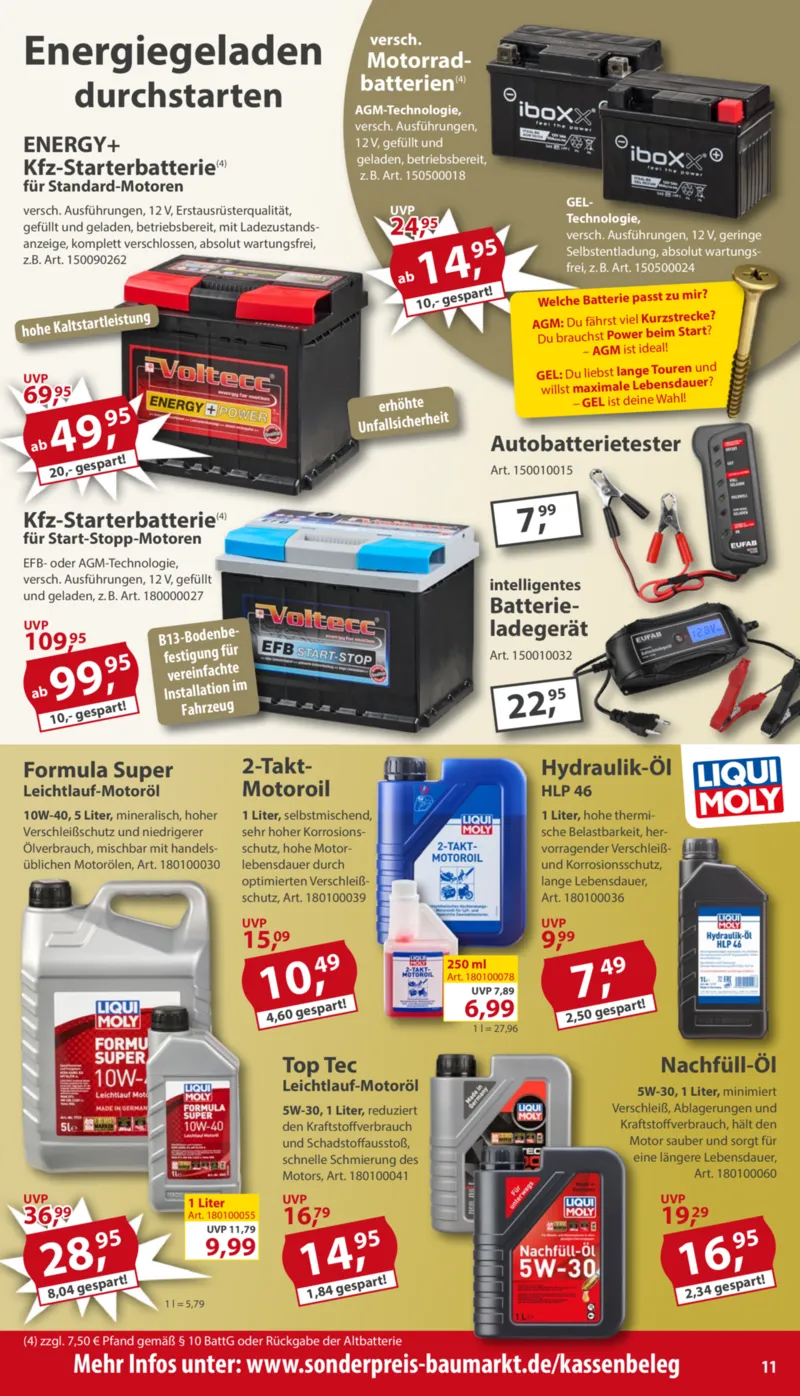 Sonderpreis Baumarkt Prospekt vom 14.02.2026, Seite 11
