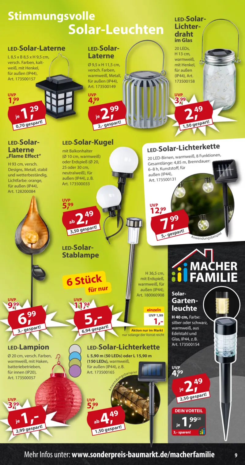 Sonderpreis Baumarkt Prospekt vom 28.02.2026, Seite 9