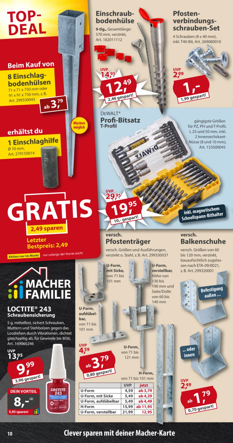 Sonderpreis Baumarkt Prospekt vom 07.03.2026, Seite 10