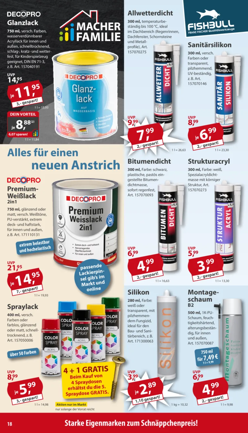 Sonderpreis Baumarkt Prospekt vom 07.03.2026, Seite 18
