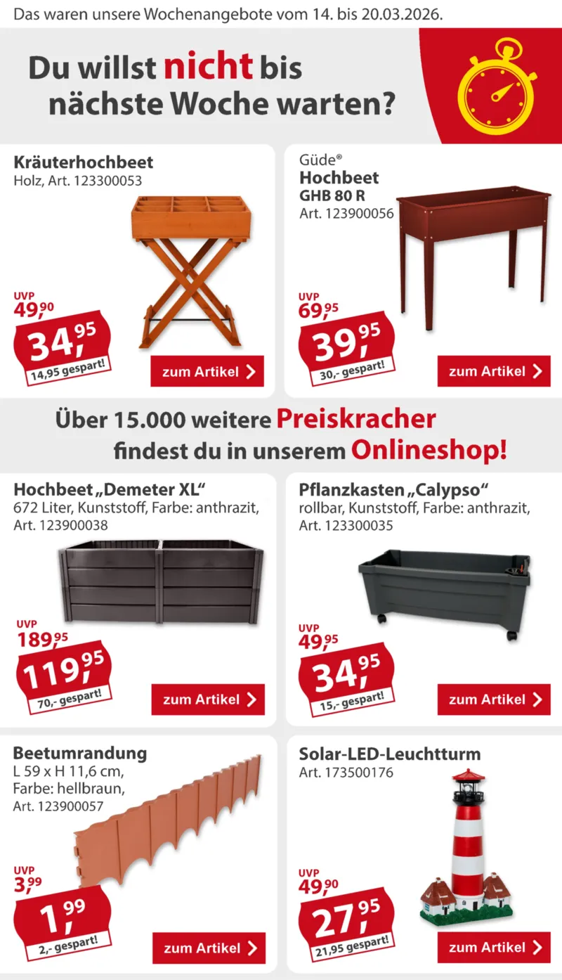 Sonderpreis Baumarkt Prospekt vom 14.03.2026, Seite 2