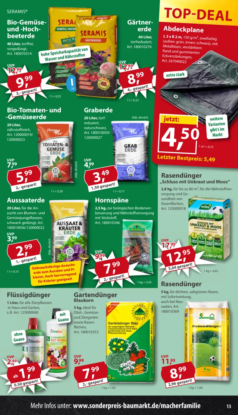 Sonderpreis Baumarkt Prospekt vom 21.03.2026, Seite 13