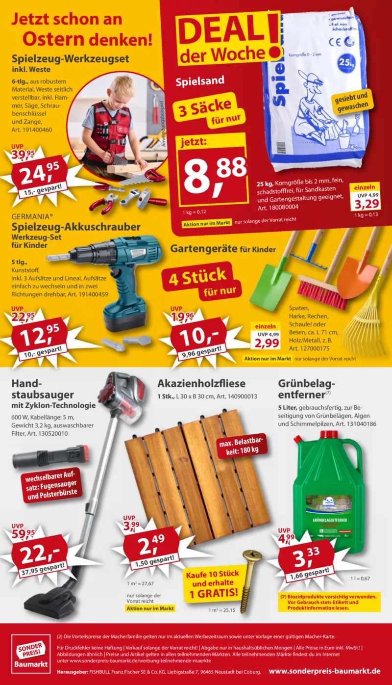 Sonderpreis Baumarkt Prospekt vom 21.03.2026, Seite 20