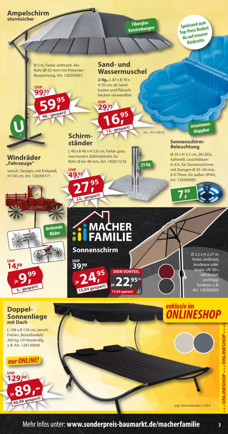 Sonderpreis Baumarkt Prospekt vom 21.03.2026, Seite 3