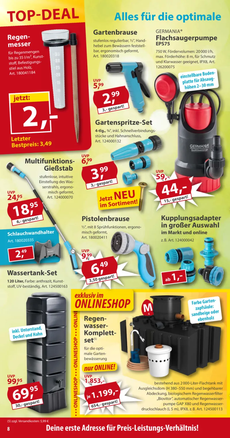 Sonderpreis Baumarkt Prospekt vom 21.03.2026, Seite 8
