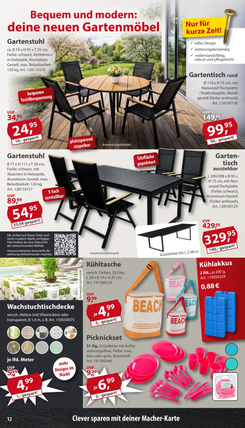 Sonderpreis Baumarkt Prospekt vom 28.03.2026, Seite 12