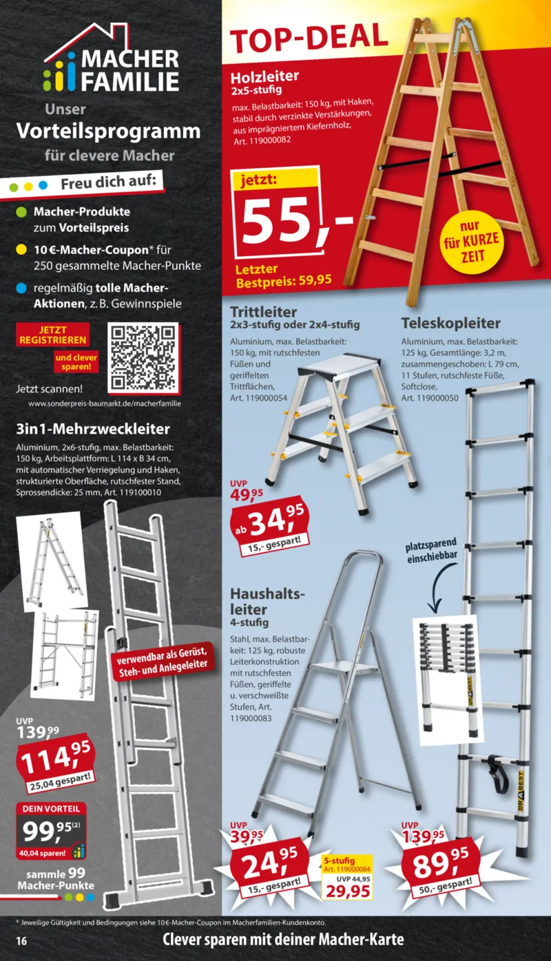 Sonderpreis Baumarkt Prospekt vom 28.03.2026, Seite 16