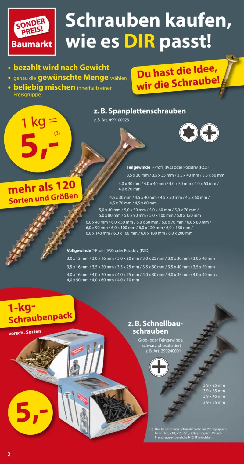Sonderpreis Baumarkt Prospekt vom 28.03.2026, Seite 2