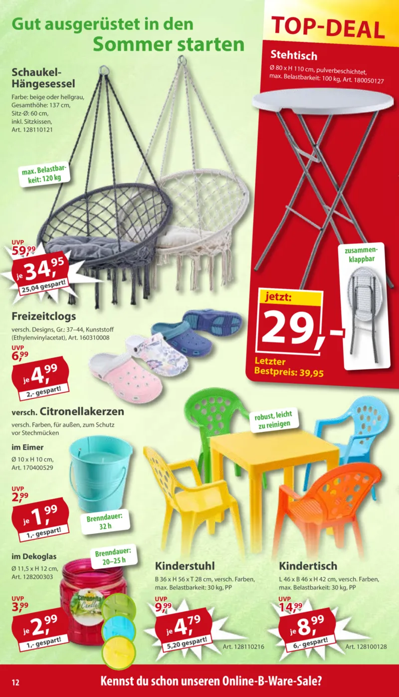 Sonderpreis Baumarkt Prospekt vom 04.04.2026, Seite 12