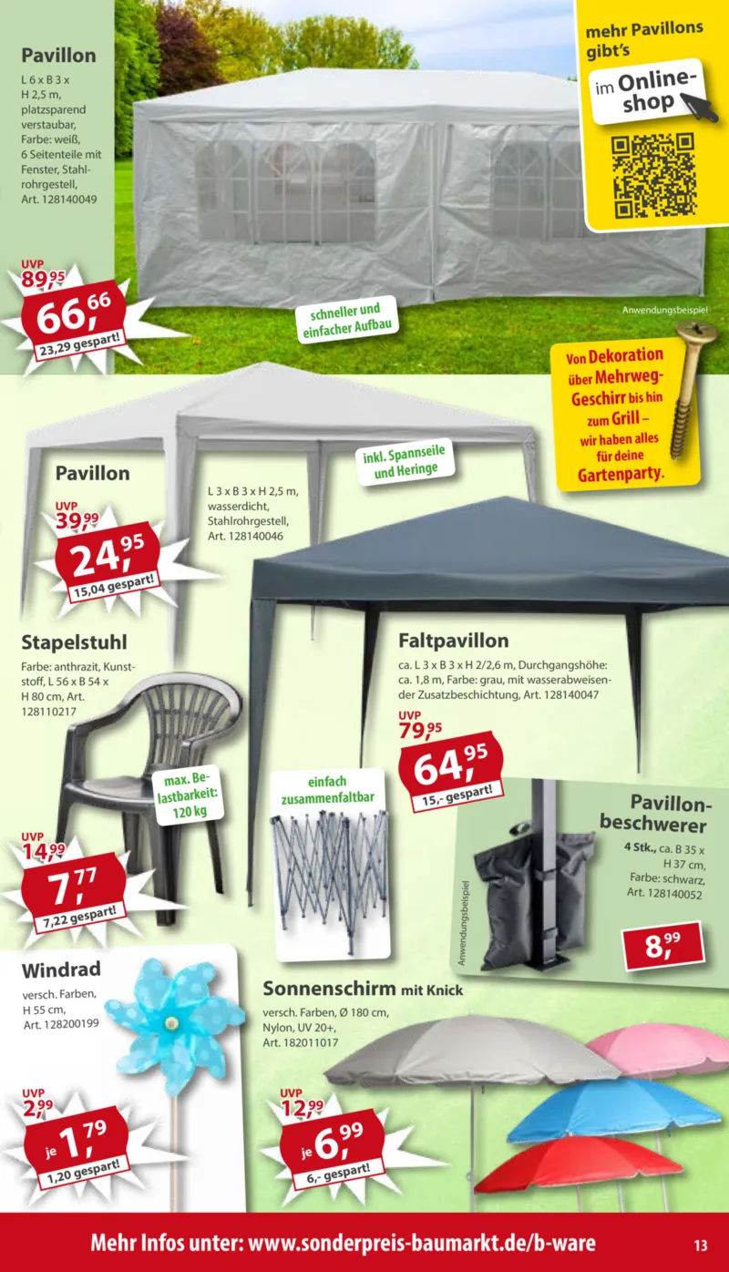 Sonderpreis Baumarkt Prospekt vom 04.04.2026, Seite 13