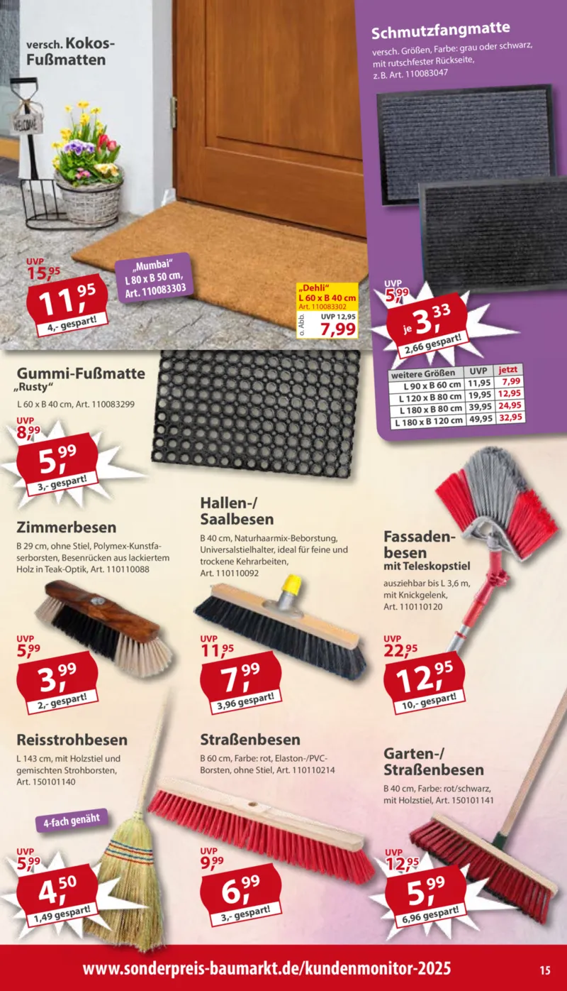 Sonderpreis Baumarkt Prospekt vom 04.04.2026, Seite 15