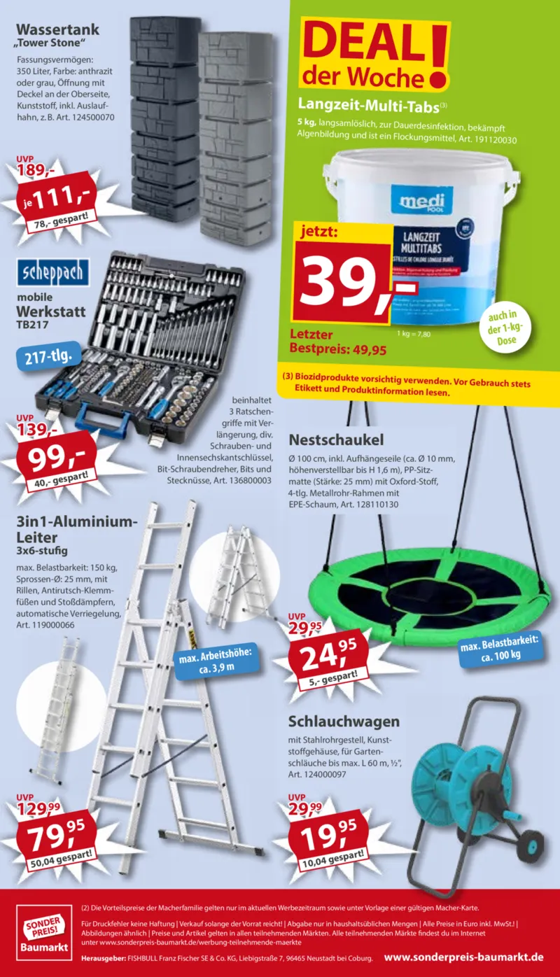 Sonderpreis Baumarkt Prospekt vom 04.04.2026, Seite 20