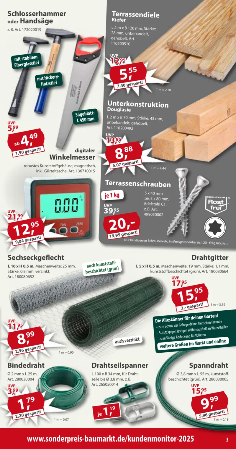 Sonderpreis Baumarkt Prospekt vom 04.04.2026, Seite 3