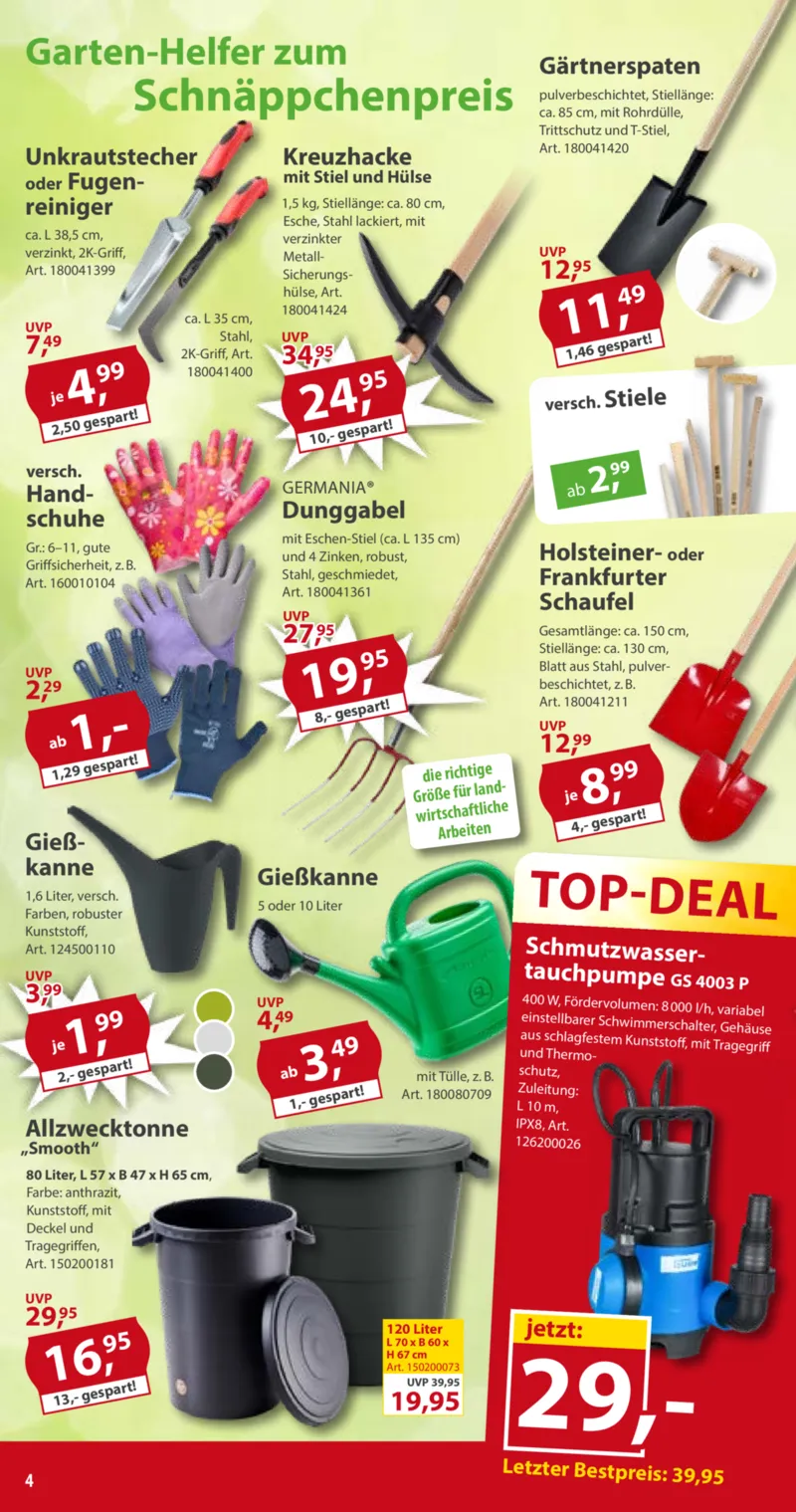 Sonderpreis Baumarkt Prospekt vom 04.04.2026, Seite 4