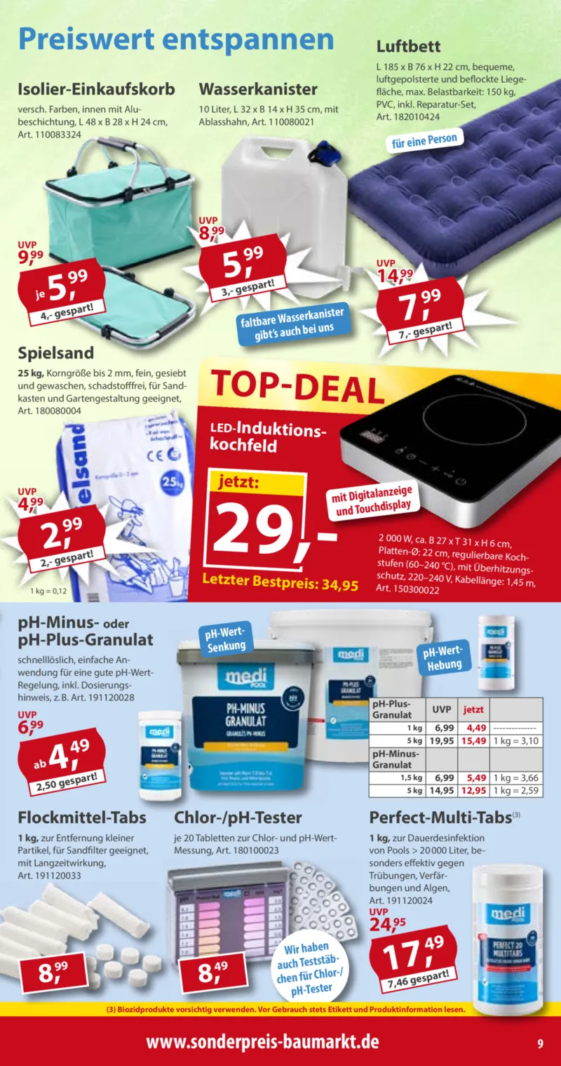 Sonderpreis Baumarkt Prospekt vom 04.04.2026, Seite 9