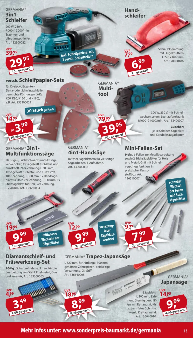 Sonderpreis Baumarkt Prospekt vom 11.04.2026, Seite 13