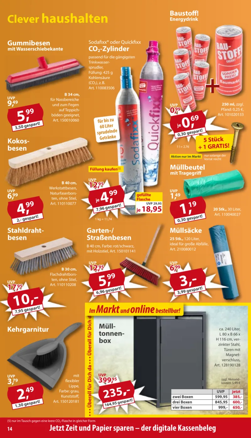 Sonderpreis Baumarkt Prospekt vom 11.04.2026, Seite 14