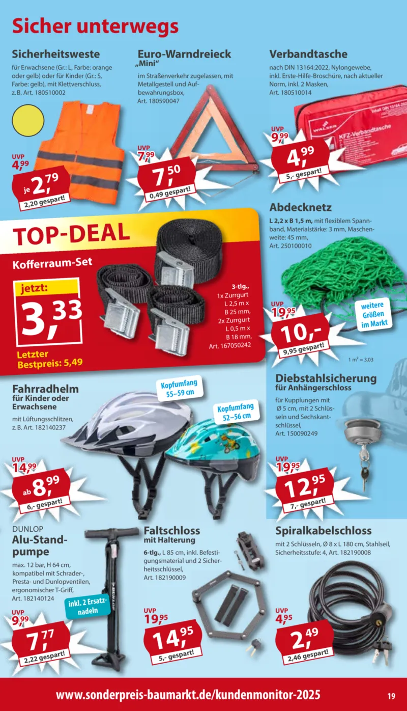 Sonderpreis Baumarkt Prospekt vom 11.04.2026, Seite 19