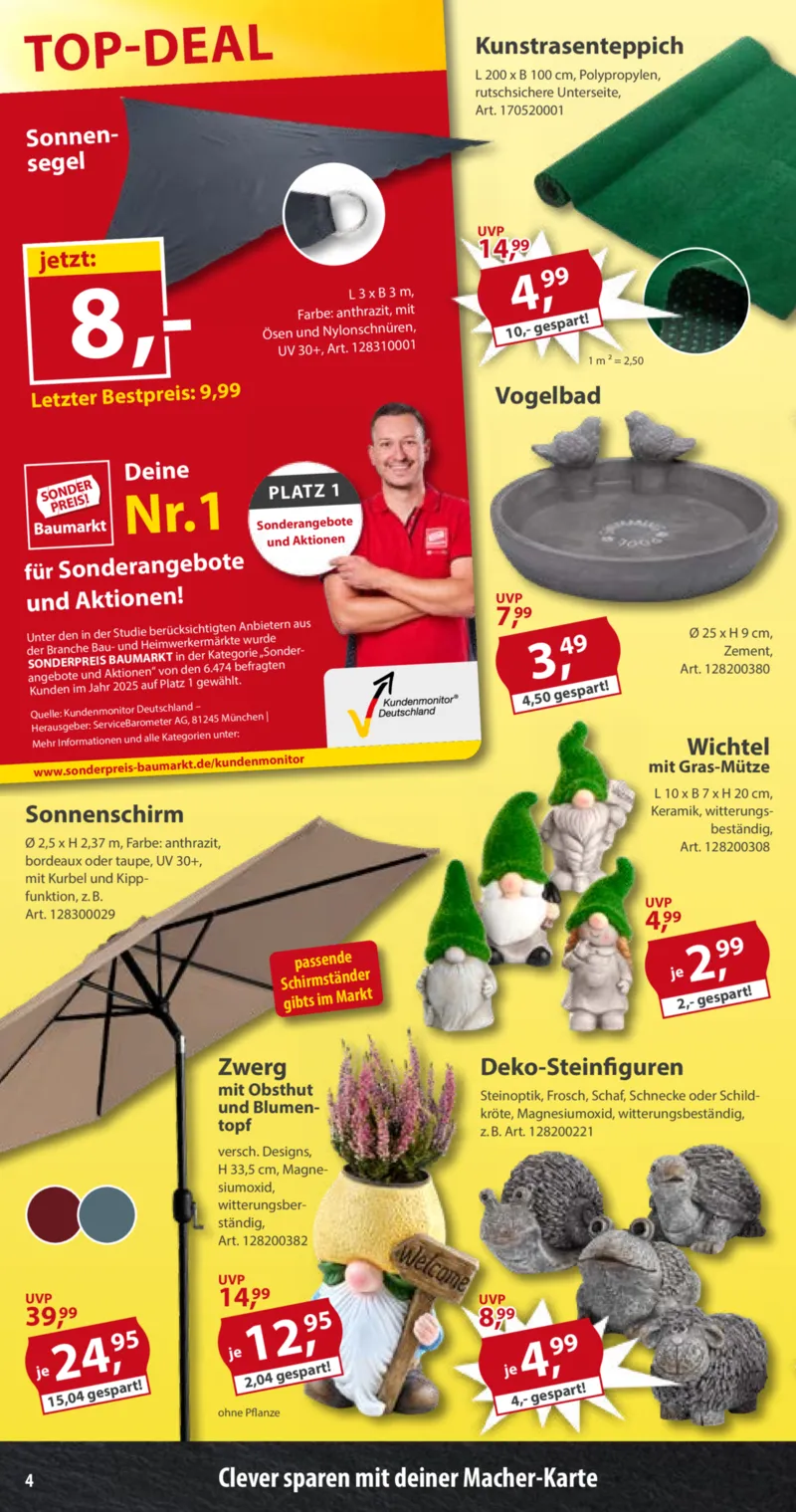 Sonderpreis Baumarkt Prospekt vom 11.04.2026, Seite 4