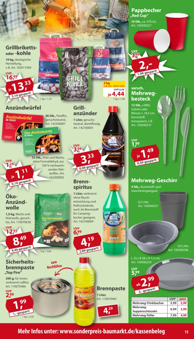 Sonderpreis Baumarkt Prospekt vom 18.04.2026, Seite 15