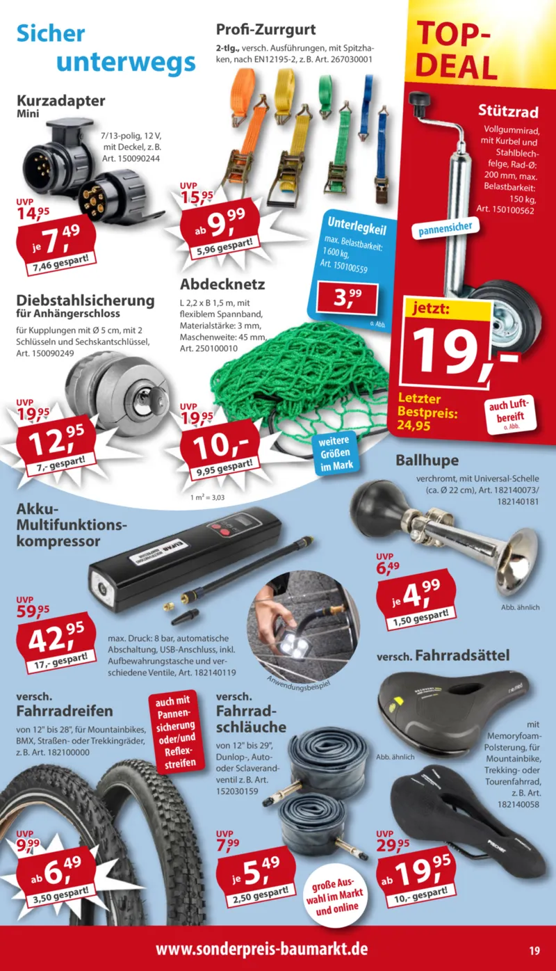 Sonderpreis Baumarkt Prospekt vom 18.04.2026, Seite 19