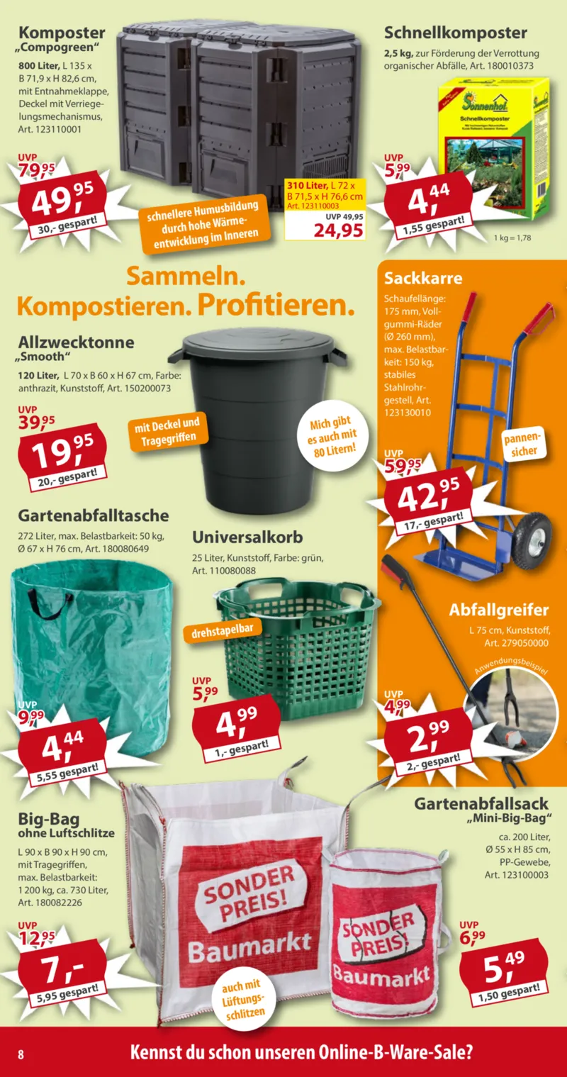 Sonderpreis Baumarkt Prospekt vom 18.04.2026, Seite 8