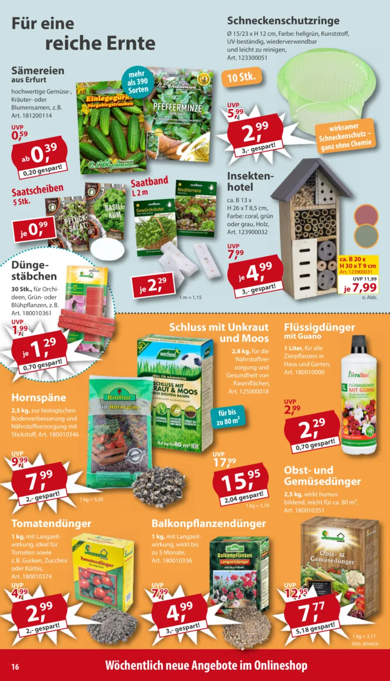 Sonderpreis Baumarkt Prospekt vom 25.04.2026, Seite 16