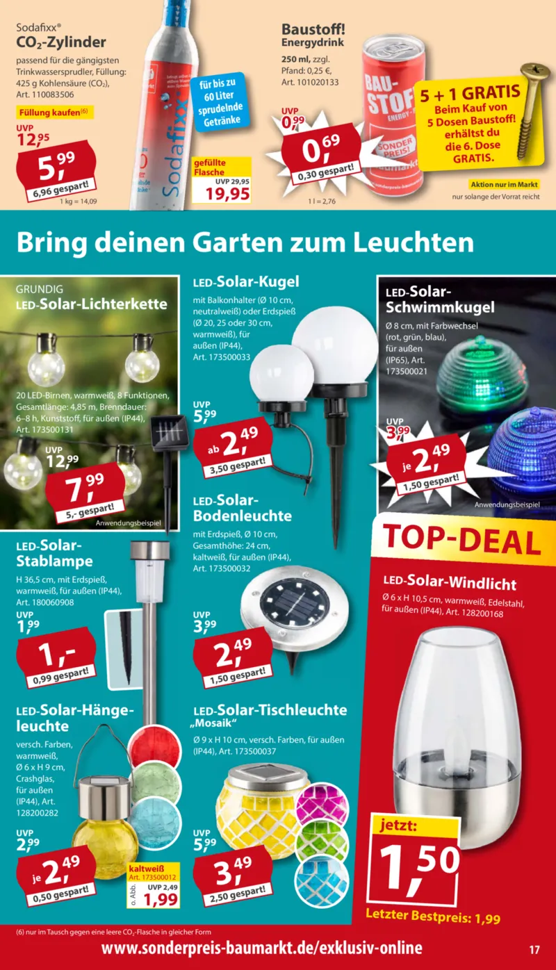 Sonderpreis Baumarkt Prospekt vom 25.04.2026, Seite 17