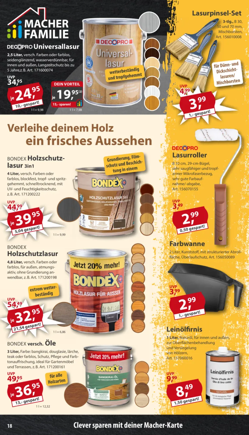 Sonderpreis Baumarkt Prospekt vom 25.04.2026, Seite 18