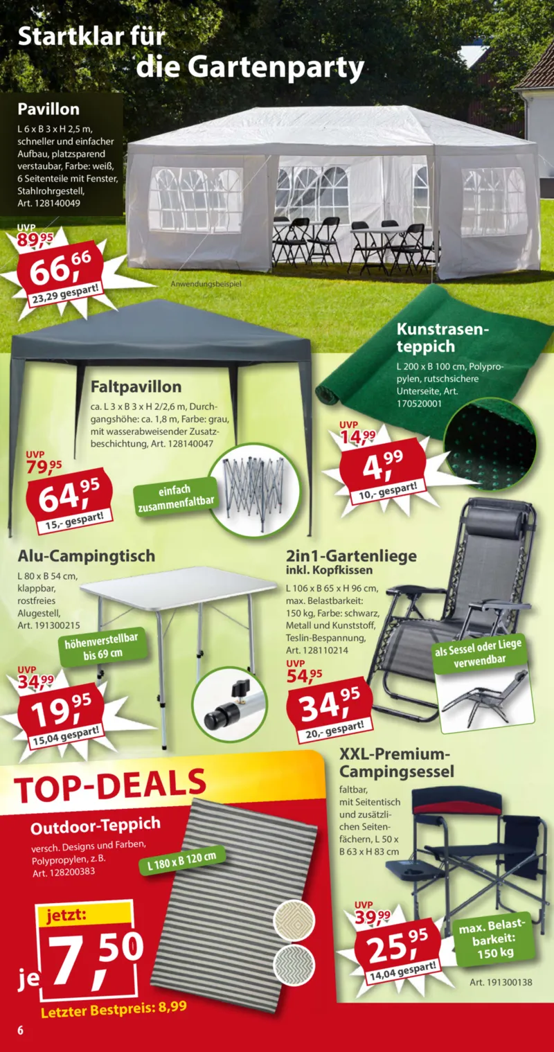 Sonderpreis Baumarkt Prospekt vom 25.04.2026, Seite 6