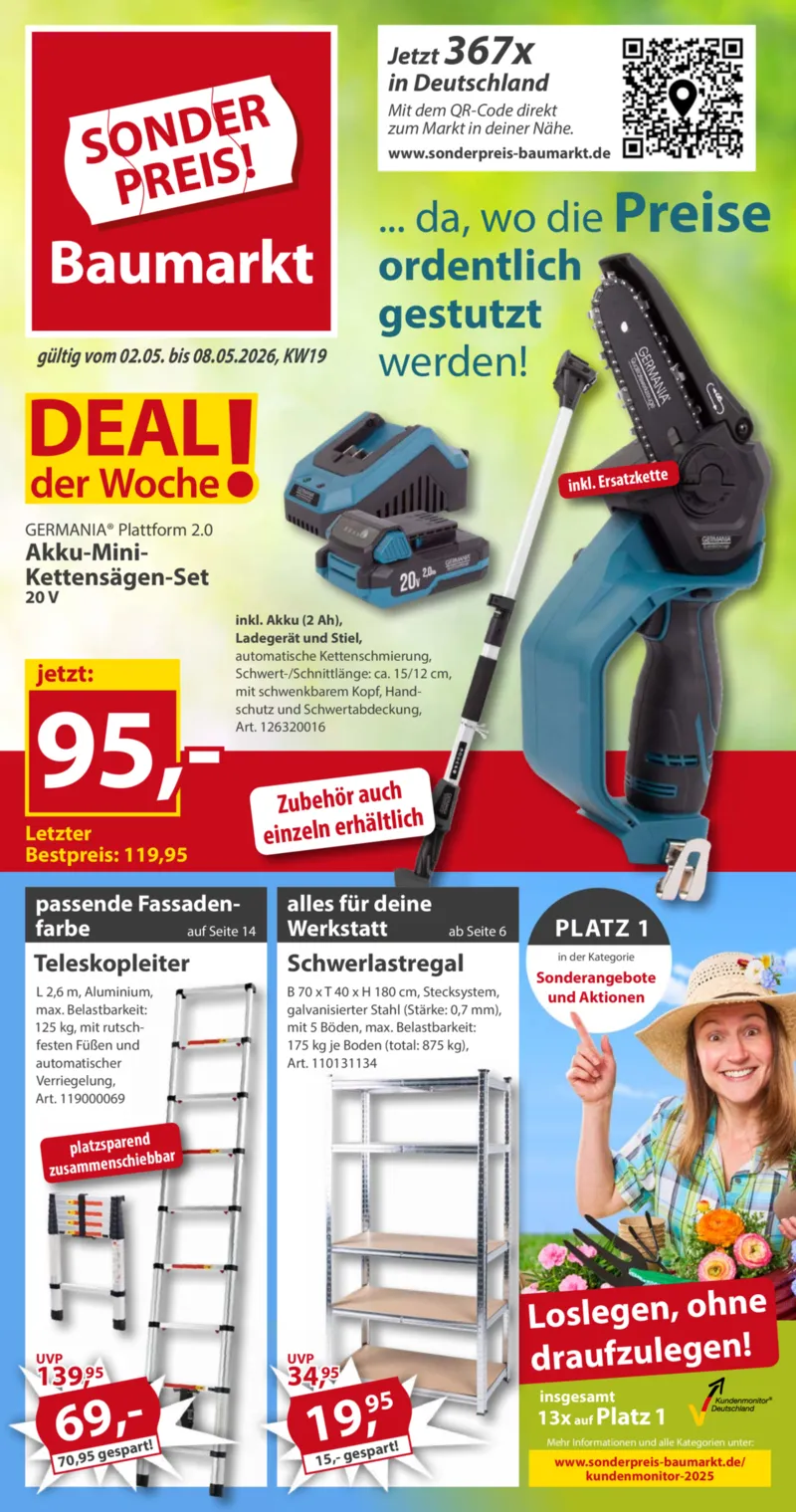 Sonderpreis Baumarkt Prospekt vom 02.05.2026, Seite 1