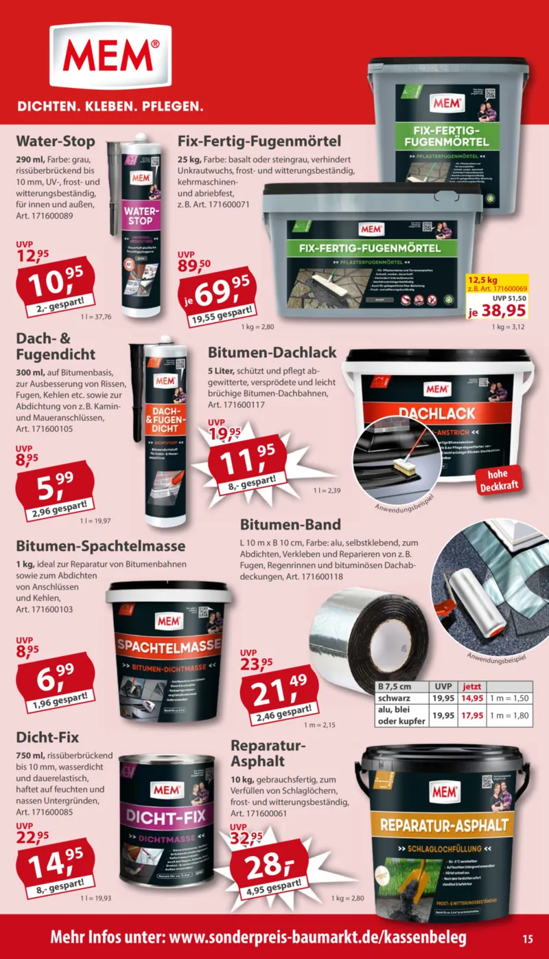 Sonderpreis Baumarkt Prospekt vom 02.05.2026, Seite 15