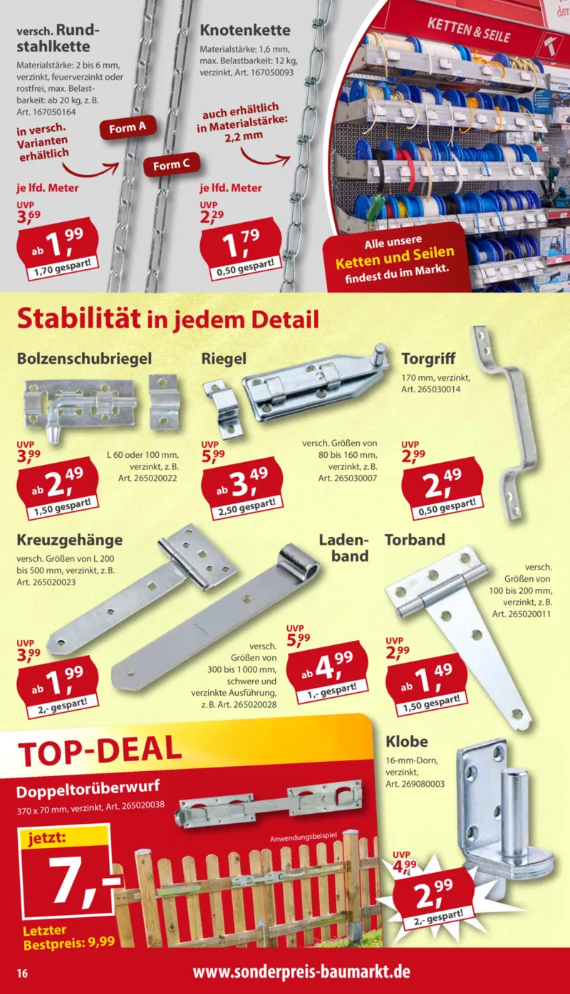 Sonderpreis Baumarkt Prospekt vom 02.05.2026, Seite 16