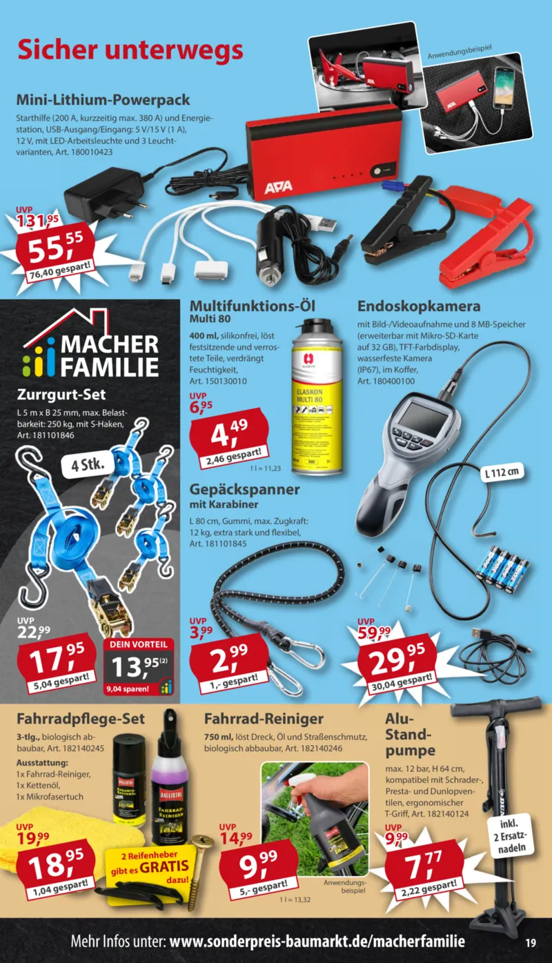 Sonderpreis Baumarkt Prospekt vom 02.05.2026, Seite 19