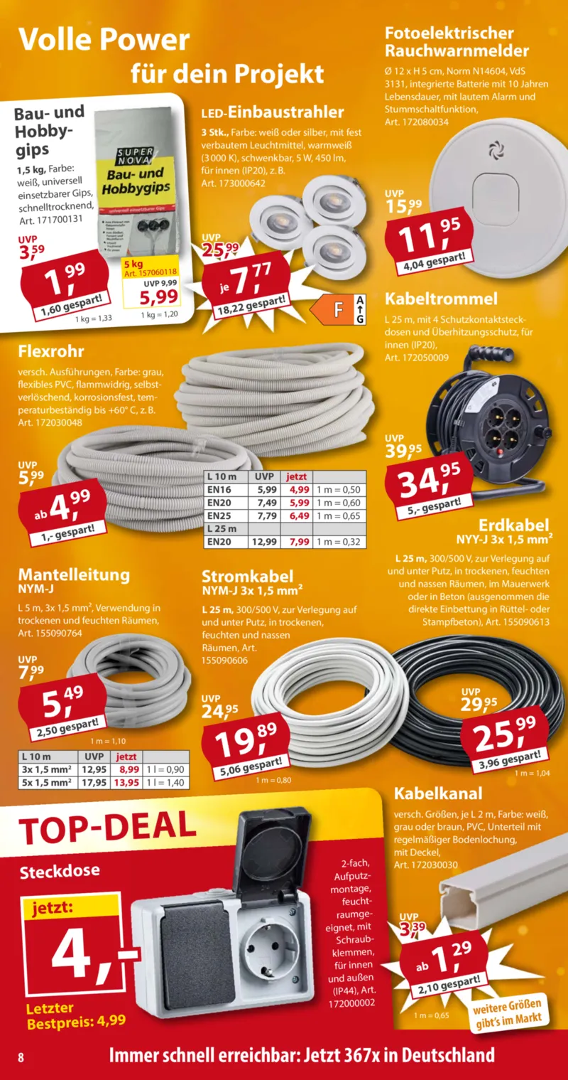 Sonderpreis Baumarkt Prospekt vom 02.05.2026, Seite 8