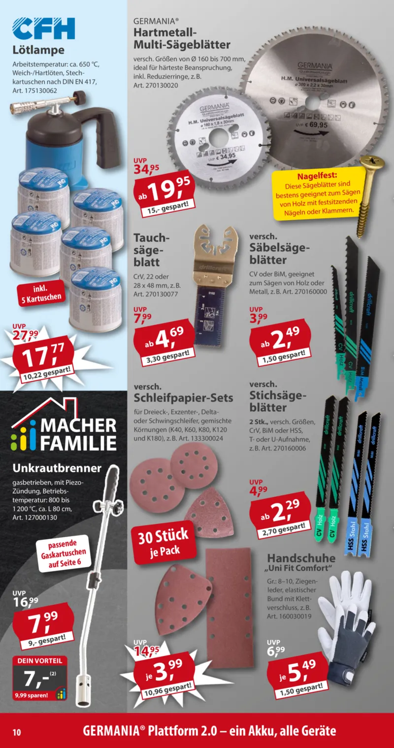 Sonderpreis Baumarkt Prospekt vom 09.05.2026, Seite 10
