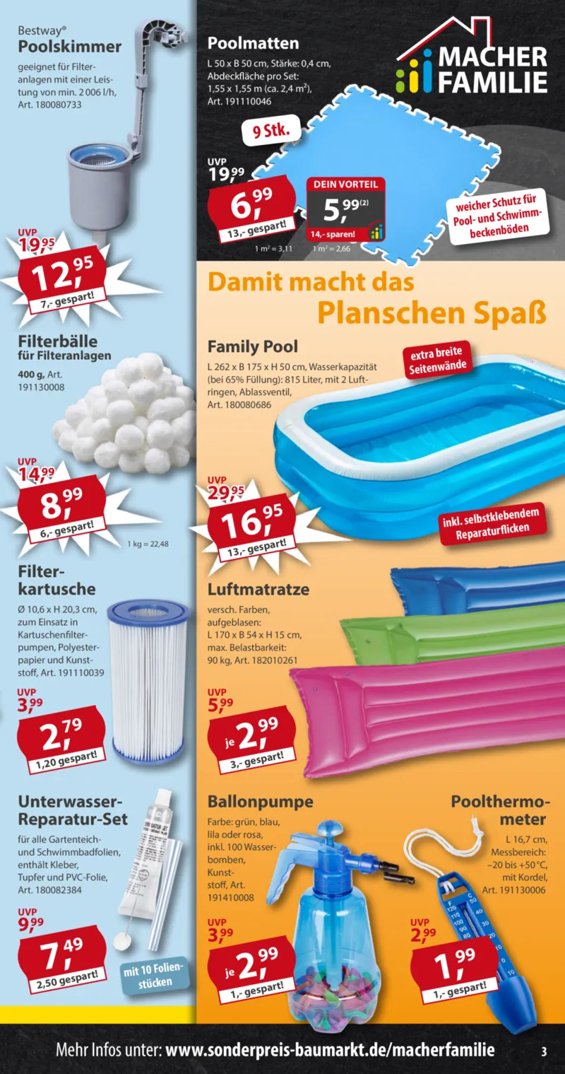 Sonderpreis Baumarkt Prospekt vom 09.05.2026, Seite 3