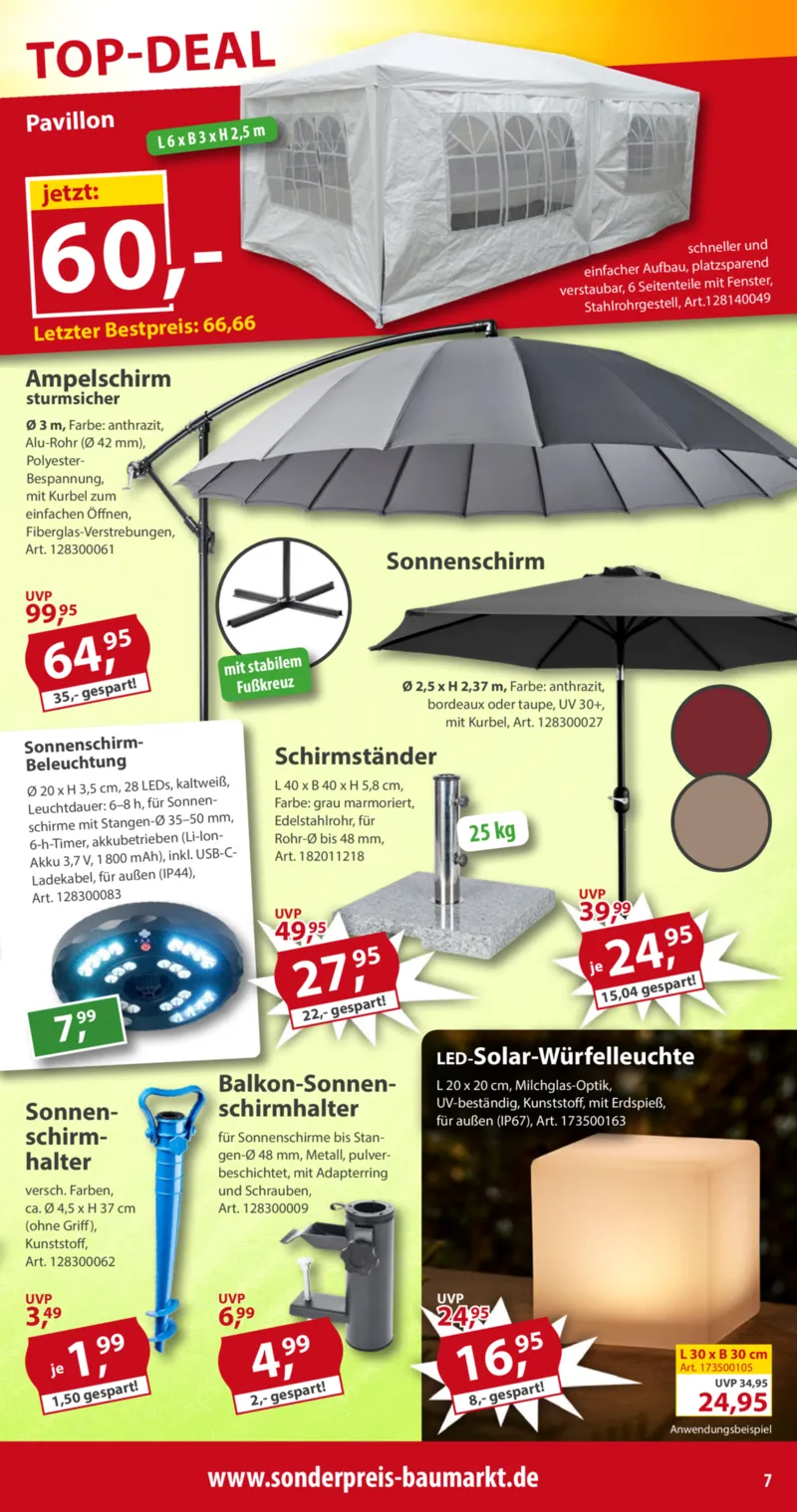 Sonderpreis Baumarkt Prospekt vom 09.05.2026, Seite 7