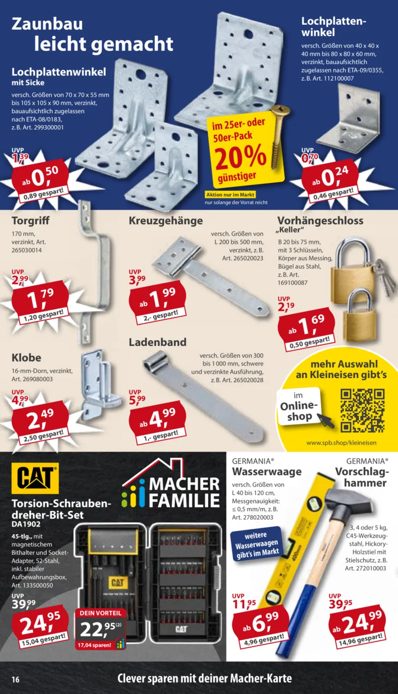 Sonderpreis Baumarkt Prospekt vom 16.05.2026, Seite 16