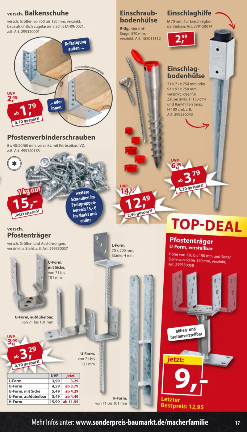 Sonderpreis Baumarkt Prospekt vom 16.05.2026, Seite 17