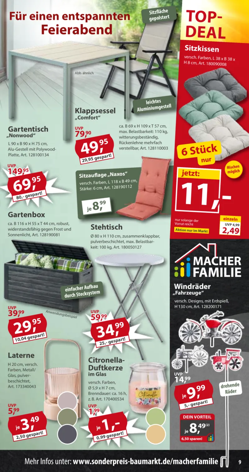 Sonderpreis Baumarkt Prospekt vom 16.05.2026, Seite 9