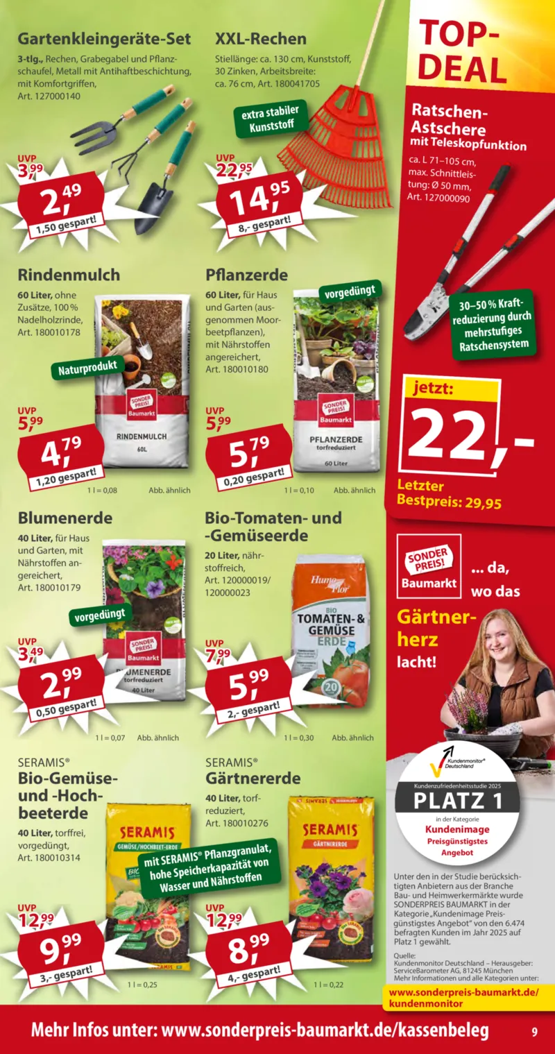 Sonderpreis Baumarkt Prospekt vom 23.05.2026, Seite 9