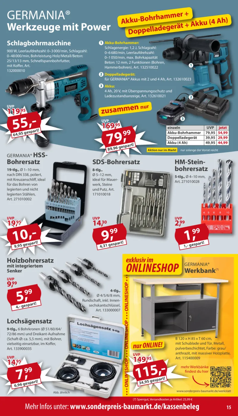 Sonderpreis Baumarkt Prospekt vom 30.05.2026, Seite 15