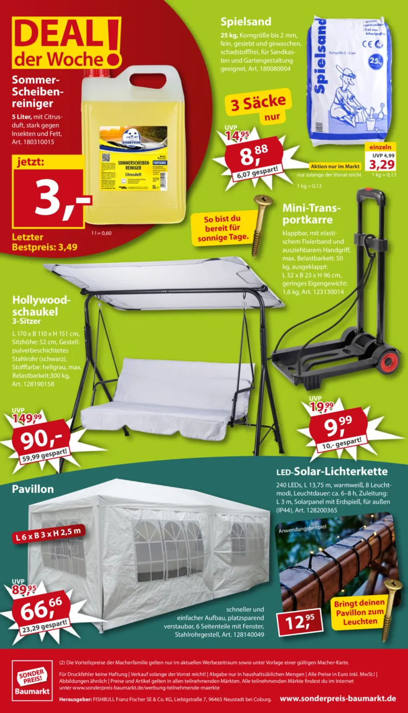 Sonderpreis Baumarkt Prospekt vom 30.05.2026, Seite 20