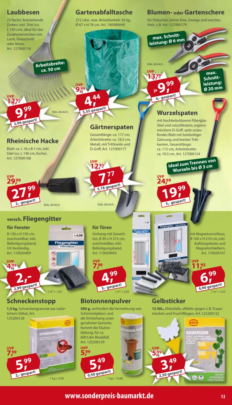 Sonderpreis Baumarkt Prospekt vom 06.06.2026, Seite 13