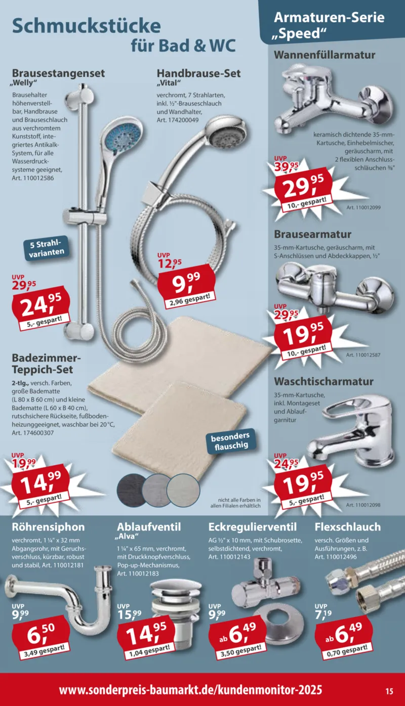 Sonderpreis Baumarkt Prospekt vom 06.06.2026, Seite 15