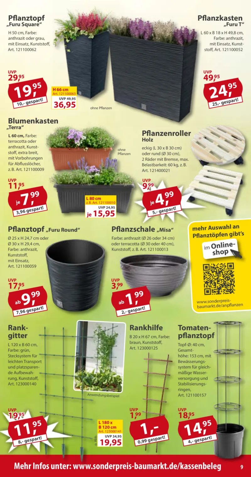 Sonderpreis Baumarkt Prospekt vom 06.06.2026, Seite 9