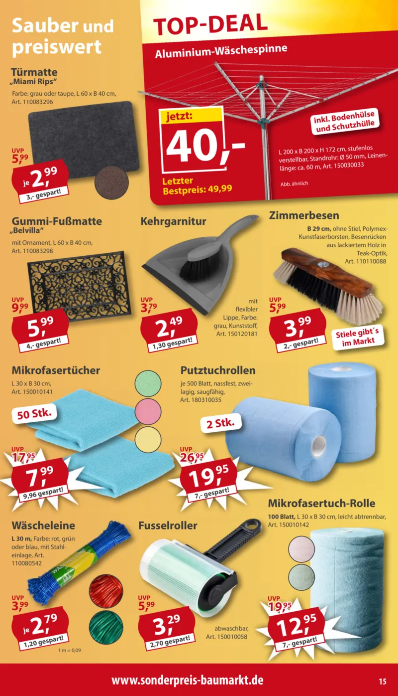 Sonderpreis Baumarkt Prospekt vom 13.06.2026, Seite 15